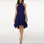 Miss | Jurk Dames Zomer Halter High-Low - Lichtgewicht geweven stof - Miss Madera MIS-N1L8V7