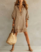 Miss | Jurk Dames Zomer Loose Fit Mini - Viscose - Miss Madera MIS-UF3BDH