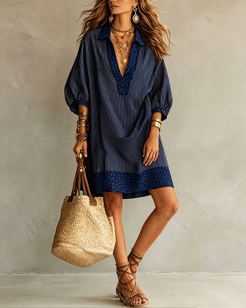 Miss | Jurk Dames Zomer Loose Fit Mini - Viscose - Miss Madera MIS-IRQMW1