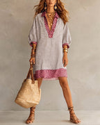 Miss | Jurk Dames Zomer Loose Fit Mini - Viscose - Miss Madera MIS-8YMK8L