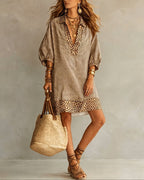 Miss | Jurk Dames Zomer Loose Fit Mini - Viscose - Miss Madera MIS-A5VC7V