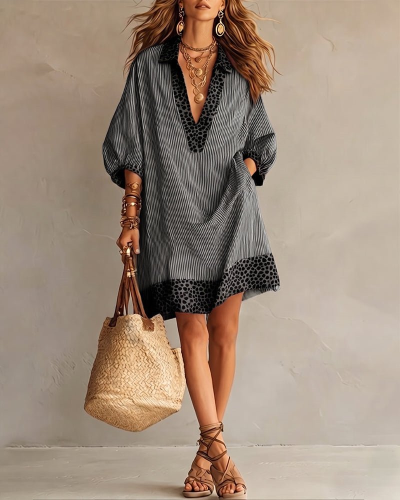 Miss | Jurk Dames Zomer Loose Fit Mini - Viscose - Miss Madera MIS-LTODWC