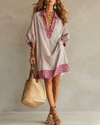 Miss | Jurk Dames Zomer Loose Fit Mini - Viscose - Miss Madera MIS-ODEQWY