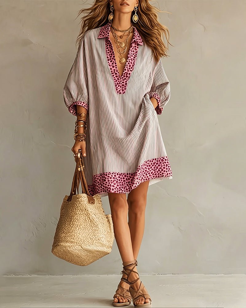 Miss | Jurk Dames Zomer Loose Fit Mini - Viscose - Miss Madera MIS-ODEQWY