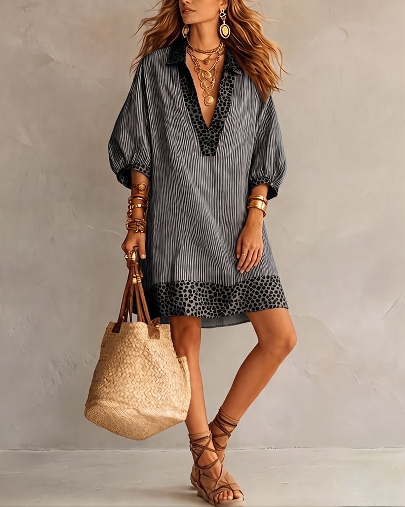 Miss | Jurk Dames Zomer Loose Fit Mini - Viscose - Miss Madera MIS-PEN7D6