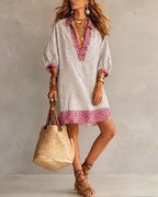 Miss | Jurk Dames Zomer Loose Fit Mini - Viscose - Miss Madera MIS-ODEQWY