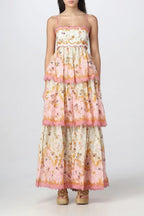 Miss | Jurk Dames Zomer Maxi Bloemenprint - Polyester - Miss Madera MIS-NC52VT