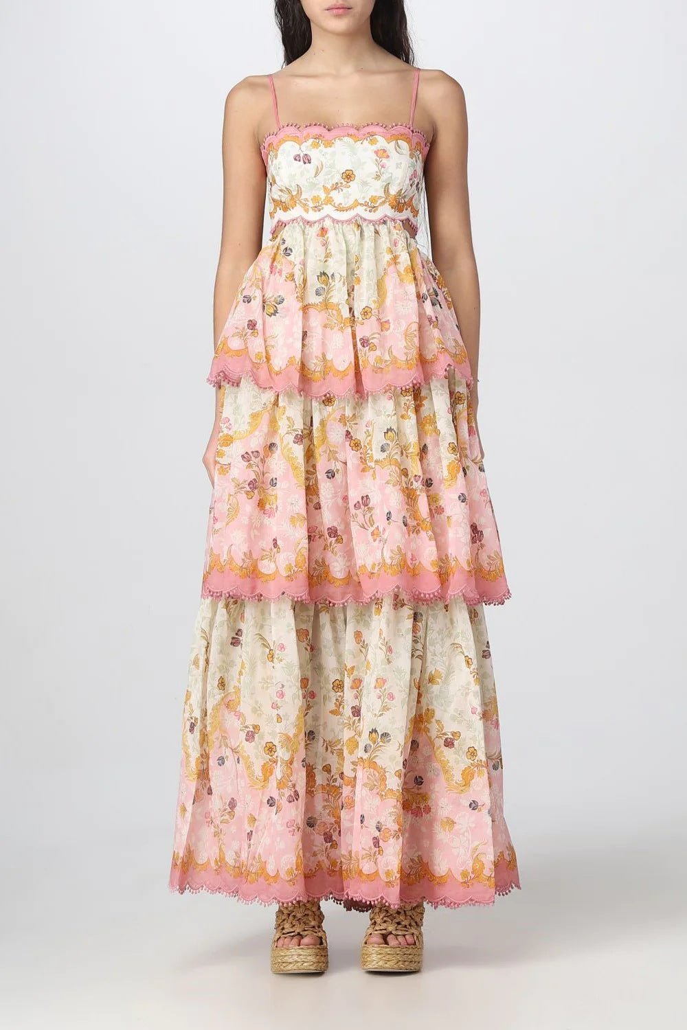 Miss | Jurk Dames Zomer Maxi Bloemenprint - Polyester - Miss Madera MIS-NC52VT