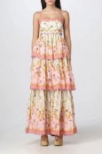 Miss | Jurk Dames Zomer Maxi Bloemenprint - Polyester - Miss Madera MIS-NC52VT