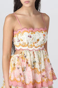 Miss | Jurk Dames Zomer Maxi Bloemenprint - Polyester - Miss Madera MIS-NC52VT