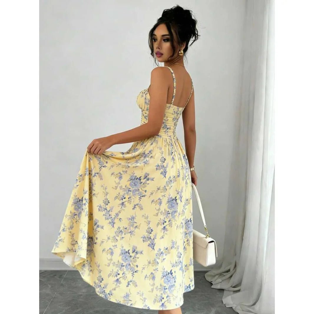 Miss | Jurk Dames Zomer Maxi Bloemenprint - Viscose - Miss Madera MIS-KOL83P