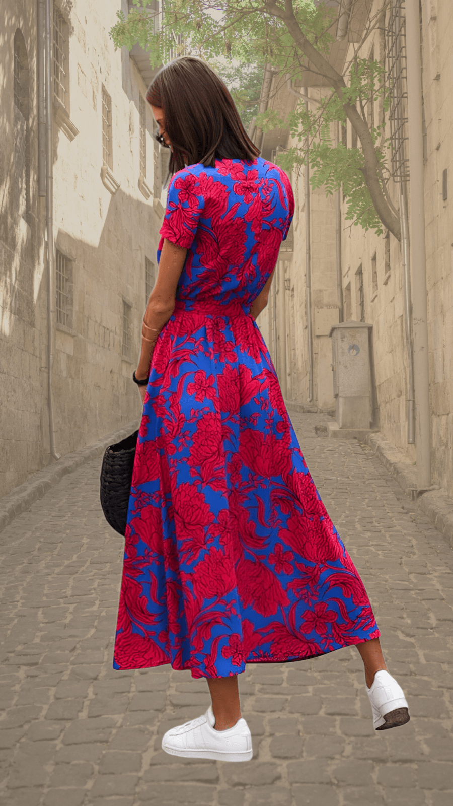 Miss | Jurk Dames Zomer Maxi Bloemenprint - Viscose - Miss Madera MIS-DUSWNR