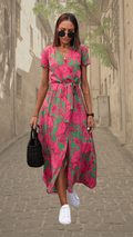 Miss | Jurk Dames Zomer Maxi Bloemenprint - Viscose - Miss Madera MIS-SBIBFV