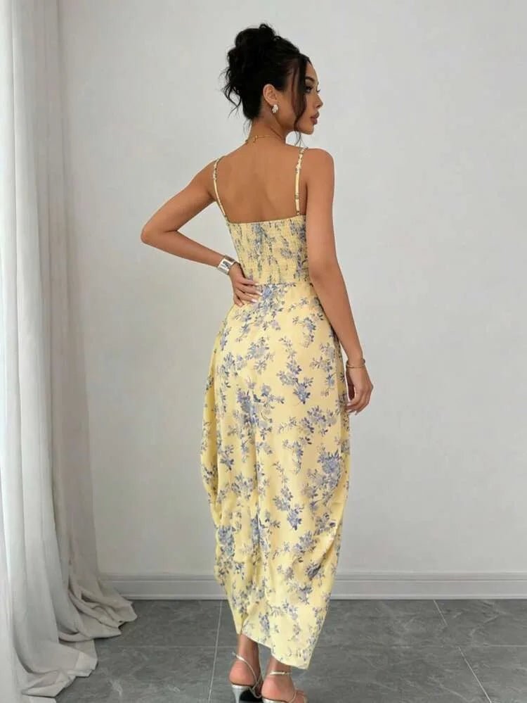Miss | Jurk Dames Zomer Maxi Bloemenprint - Viscose - Miss Madera MIS-KOL83P