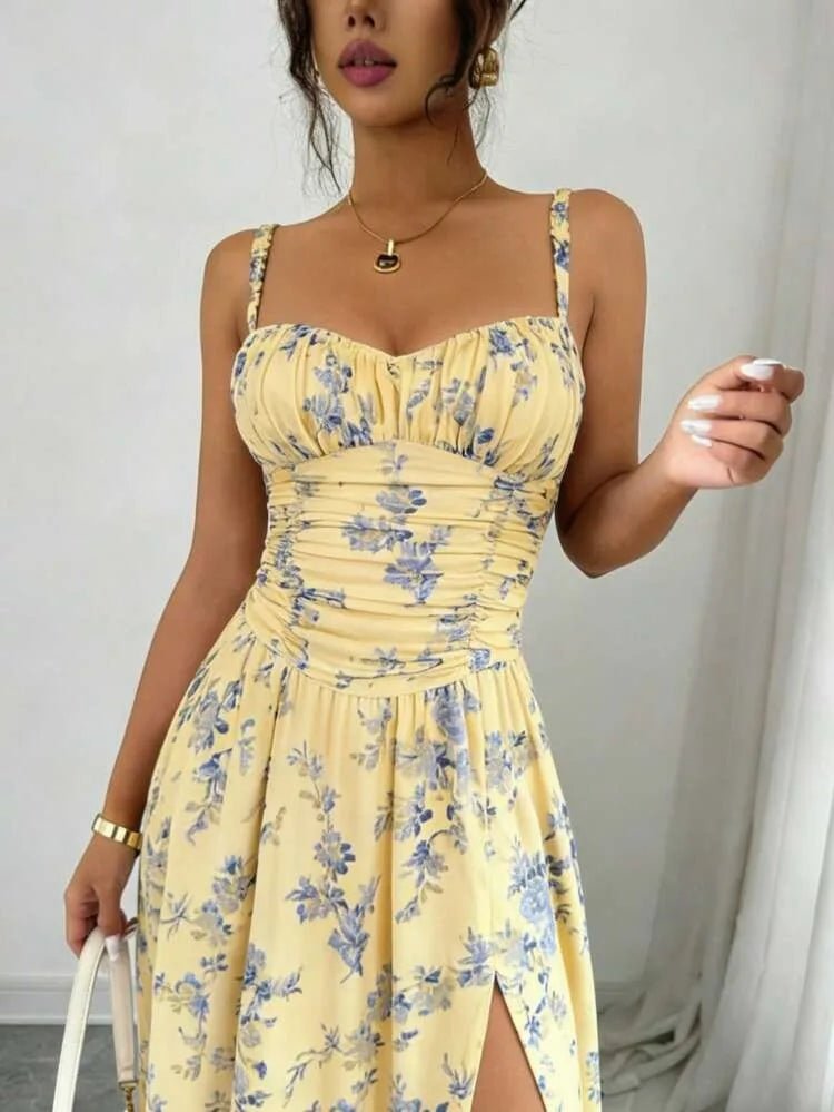 Miss | Jurk Dames Zomer Maxi Bloemenprint - Viscose - Miss Madera MIS-KOL83P