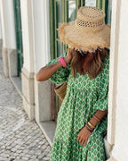 Miss | Jurk Dames Zomer Maxi Bohemian - Viscose - Miss Madera MIS-FOCPJZ