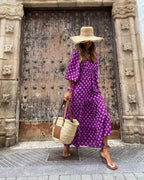 Miss | Jurk Dames Zomer Maxi Bohemian - Viscose - Miss Madera MIS-SLCPVC