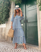 Miss | Jurk Dames Zomer Maxi Bohemian - Viscose - Miss Madera MIS-FOCPJZ