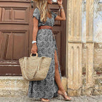 Miss | Jurk Dames Zomer Maxi Boho - Viscose - Miss Madera MIS-K5LXUH