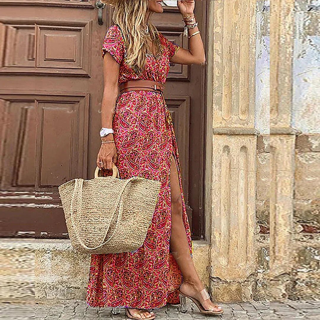 Miss | Jurk Dames Zomer Maxi Boho - Viscose - Miss Madera MIS-9W0QWI