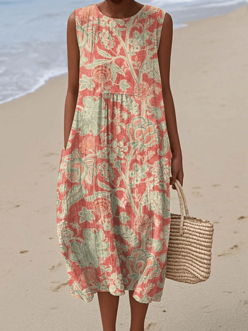 Miss | Jurk Dames Zomer Maxi Casual - Viscose - Miss Madera MIS-JHP7I5