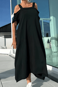 Miss | Jurk Dames Zomer Maxi Cold Shoulder - Viscose - Miss Madera MIS-KHSVPO