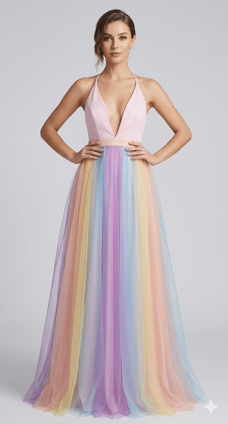 Miss | Jurk Dames Zomer Maxi Halter - Viscose - Miss Madera MIS-5W91RL