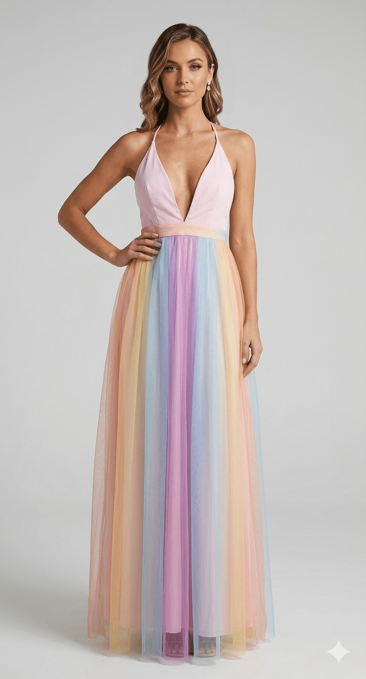 Miss | Jurk Dames Zomer Maxi Halter - Viscose - Miss Madera MIS-5W91RL