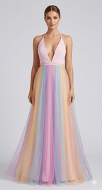 Miss | Jurk Dames Zomer Maxi Halter - Viscose - Miss Madera MIS-5W91RL