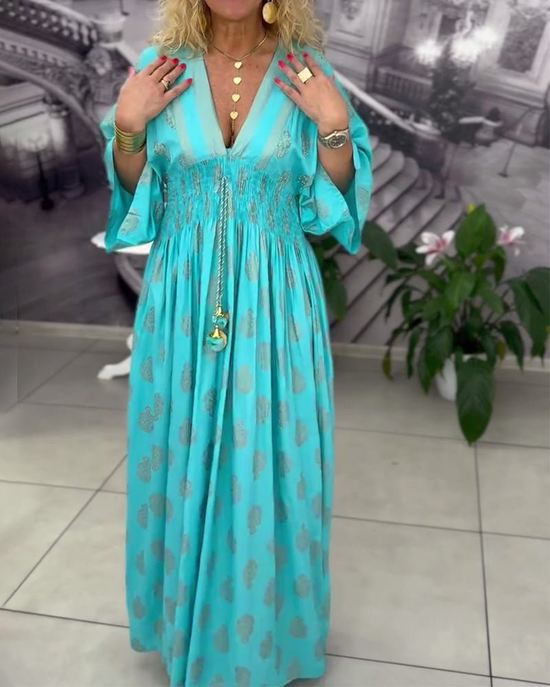 Miss | Jurk Dames Zomer Maxi Kaftan - Viscose - Miss Madera MIS-VESZUU