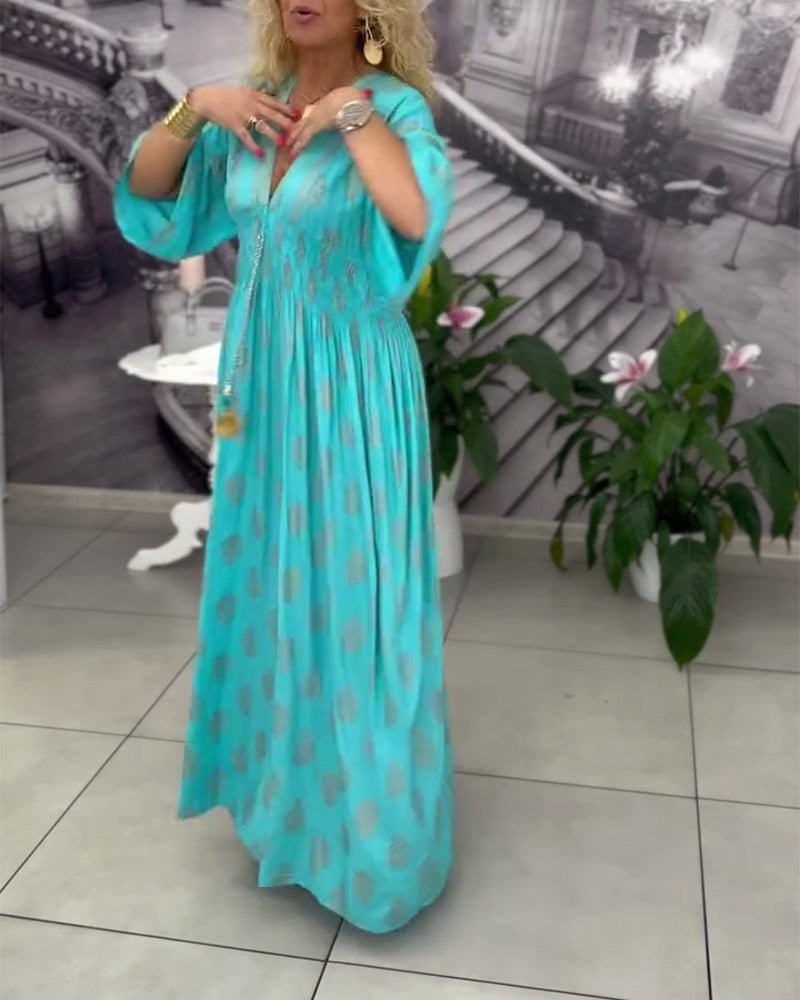 Miss | Jurk Dames Zomer Maxi Kaftan - Viscose - Miss Madera MIS-VESZUU