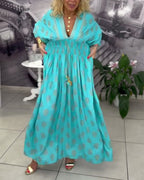 Miss | Jurk Dames Zomer Maxi Kaftan - Viscose - Miss Madera MIS-VESZUU