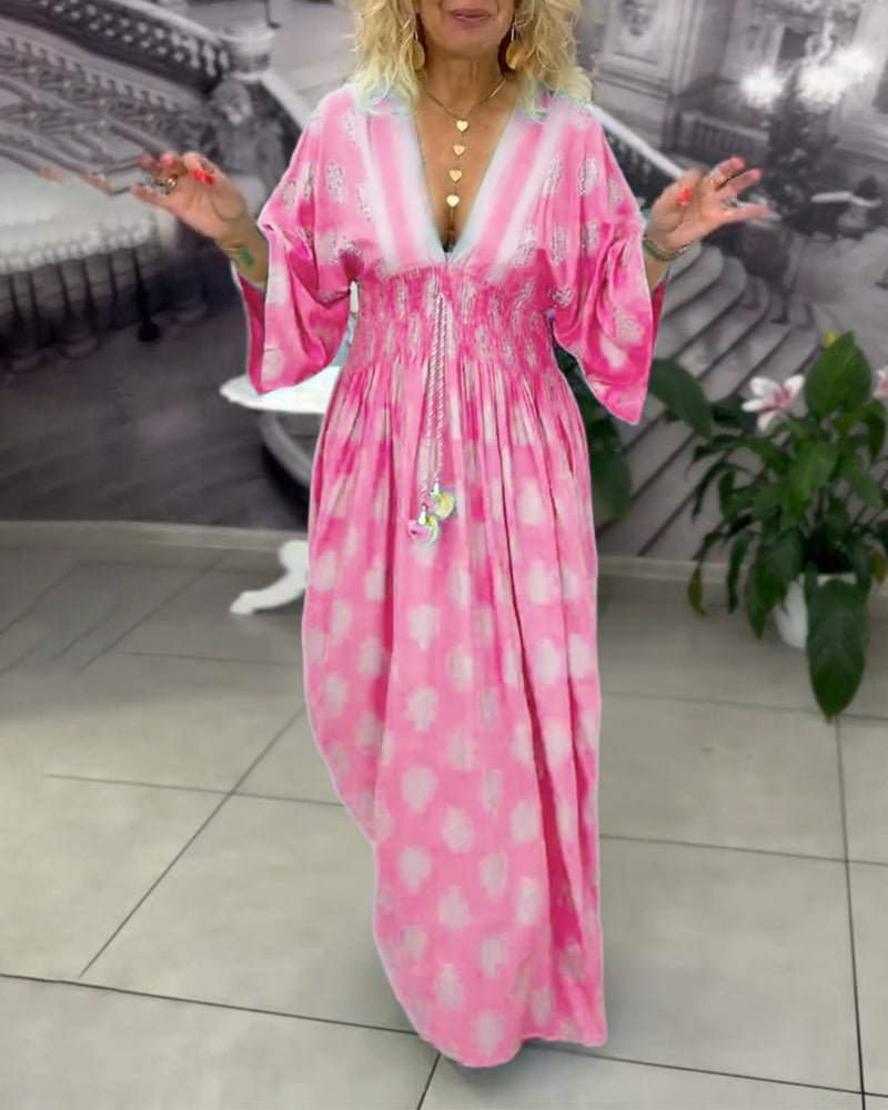 Miss | Jurk Dames Zomer Maxi Kaftan - Viscose - Miss Madera MIS-VESZUU