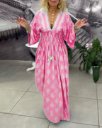 Miss | Jurk Dames Zomer Maxi Kaftan - Viscose - Miss Madera MIS-VESZUU