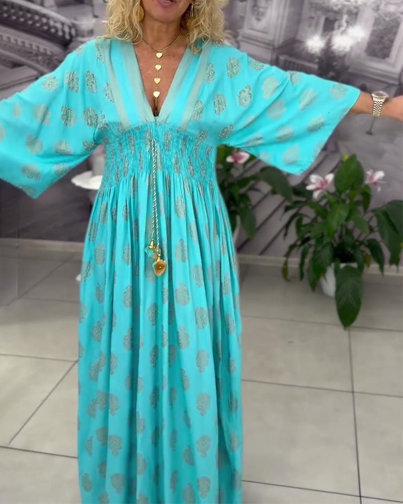 Miss | Jurk Dames Zomer Maxi Kaftan - Viscose - Miss Madera MIS-VESZUU