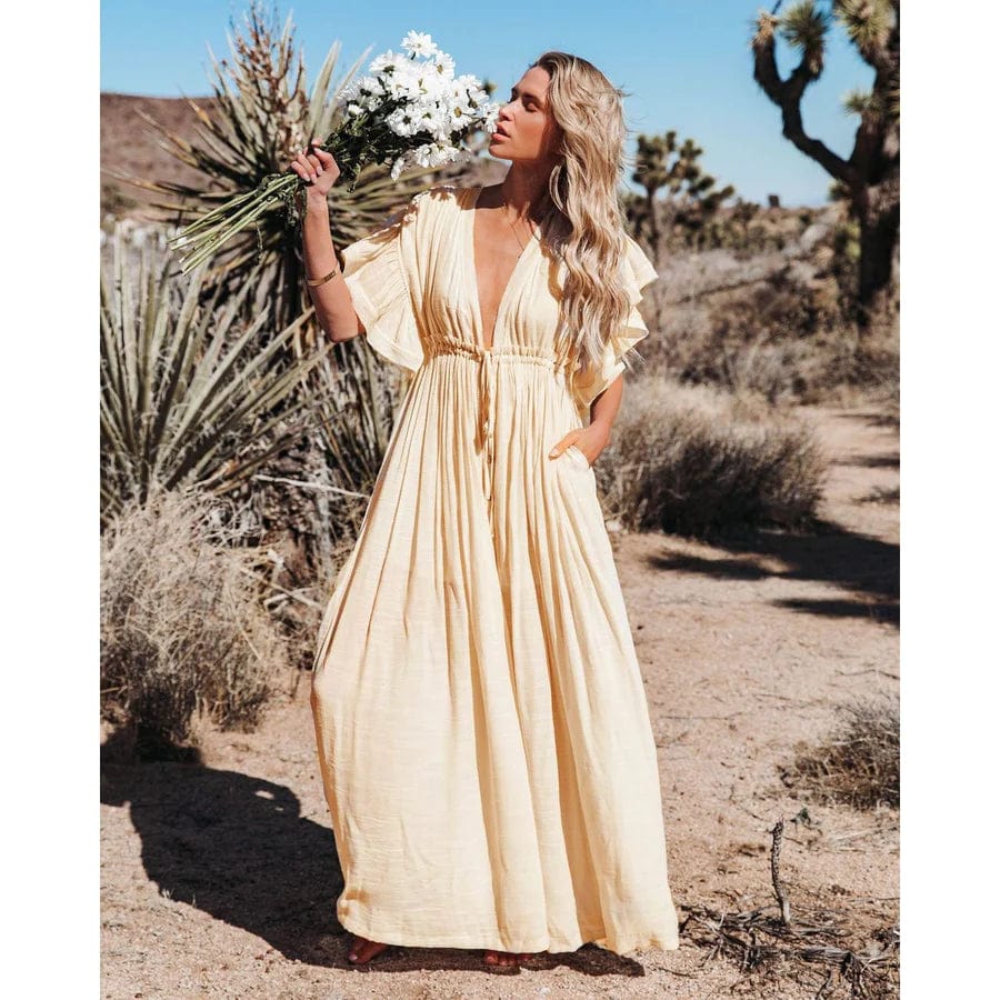 Miss | Jurk Dames Zomer Maxi Relaxte Pasvorm - Viscose - Miss Madera MIS-IH7XF3