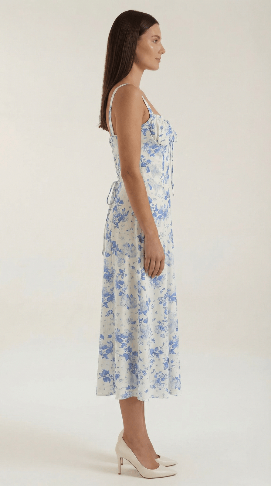 Miss | Jurk Dames Zomer Midi A-lijn Bloemenprint - Viscose - Miss Madera MIS-U39DB2