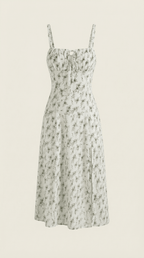 Miss | Jurk Dames Zomer Midi A-lijn Bloemenprint - Viscose - Miss Madera MIS-HYU27S