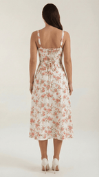 Miss | Jurk Dames Zomer Midi A-lijn Bloemenprint - Viscose - Miss Madera MIS-EJNETR