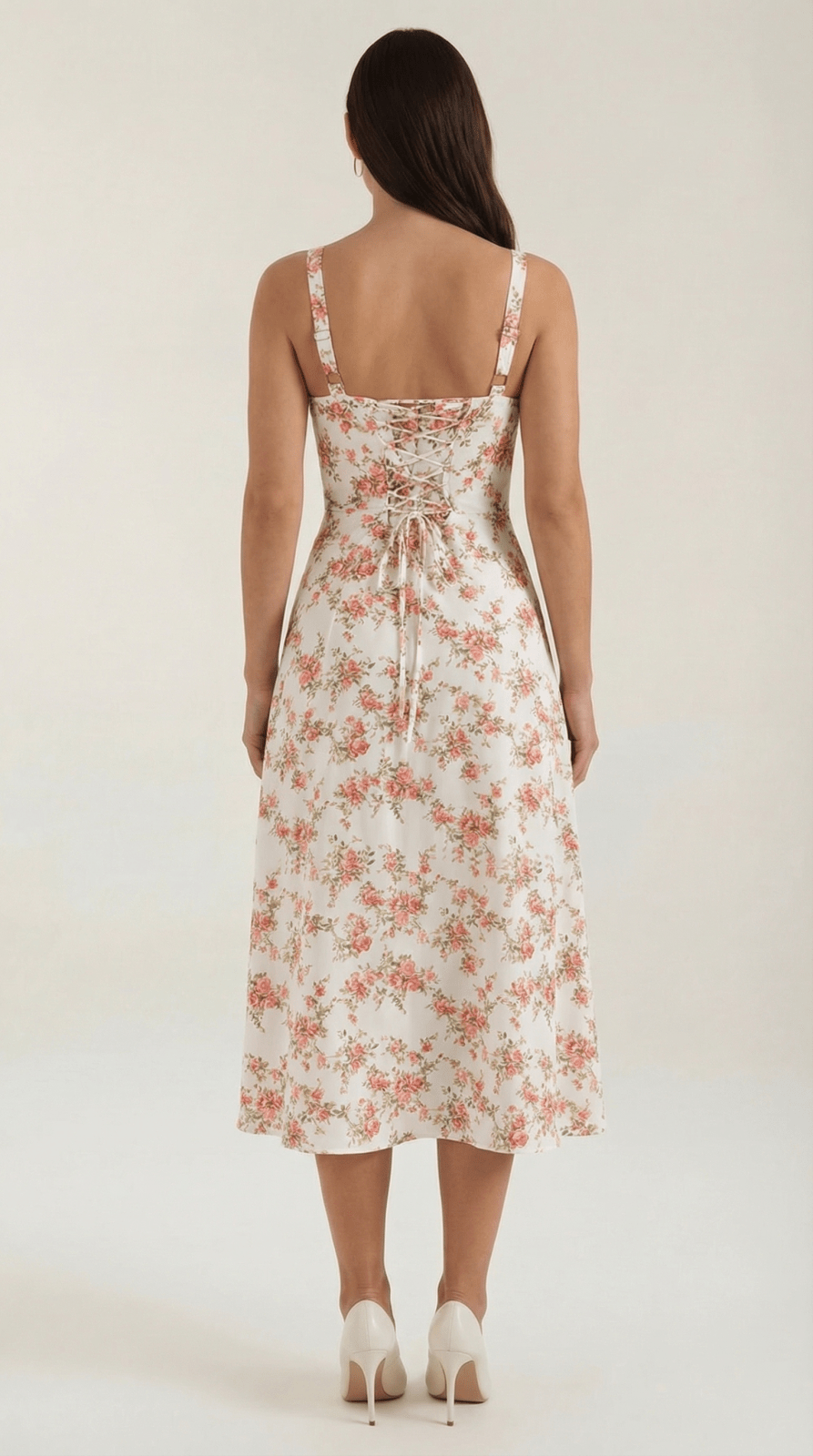 Miss | Jurk Dames Zomer Midi A-lijn Bloemenprint - Viscose - Miss Madera MIS-EJNETR