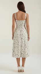 Miss | Jurk Dames Zomer Midi A-lijn Bloemenprint - Viscose - Miss Madera MIS-HYU27S