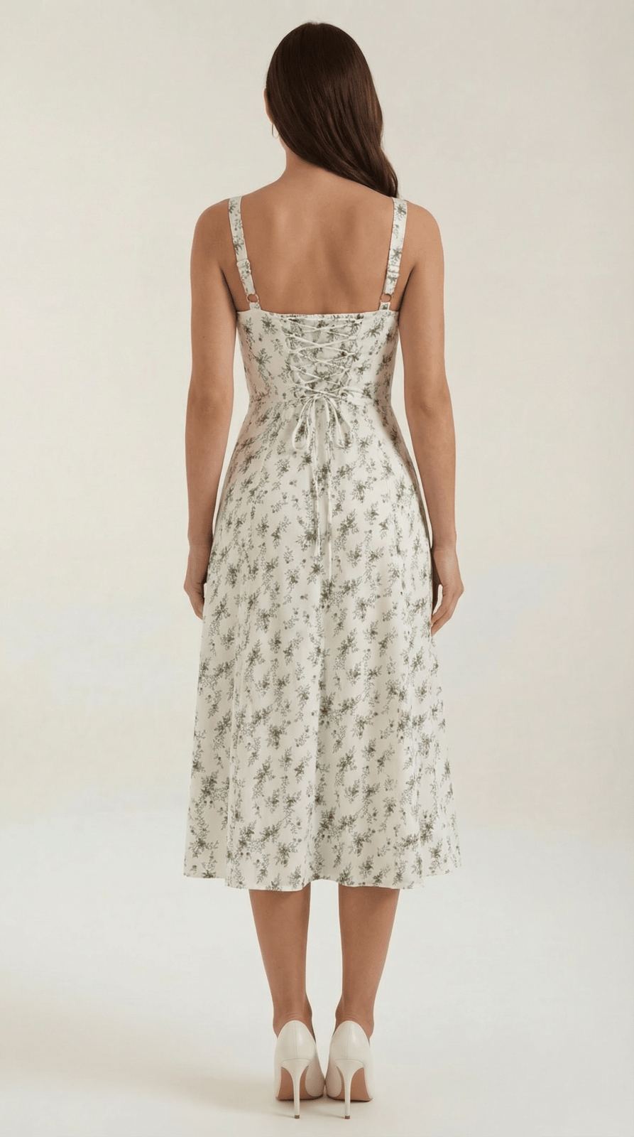 Miss | Jurk Dames Zomer Midi A-lijn Bloemenprint - Viscose - Miss Madera MIS-HYU27S