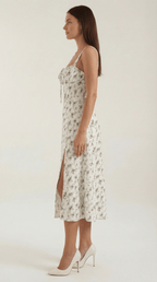 Miss | Jurk Dames Zomer Midi A-lijn Bloemenprint - Viscose - Miss Madera MIS-HYU27S