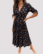 Miss | Jurk Dames Zomer Midi A-Lijn - Viscose - Miss Madera MIS-LQU5FL