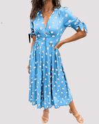 Miss | Jurk Dames Zomer Midi A-Lijn - Viscose - Miss Madera MIS-OXVVFR