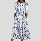 Miss | Jurk Dames Zomer Midi Bloemenprint - Micro-Stretch - Miss Madera MIS-6ONY37