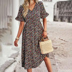 Miss | Jurk Dames Zomer Midi Boho - Viscose - Miss Madera MIS-2JNU8H