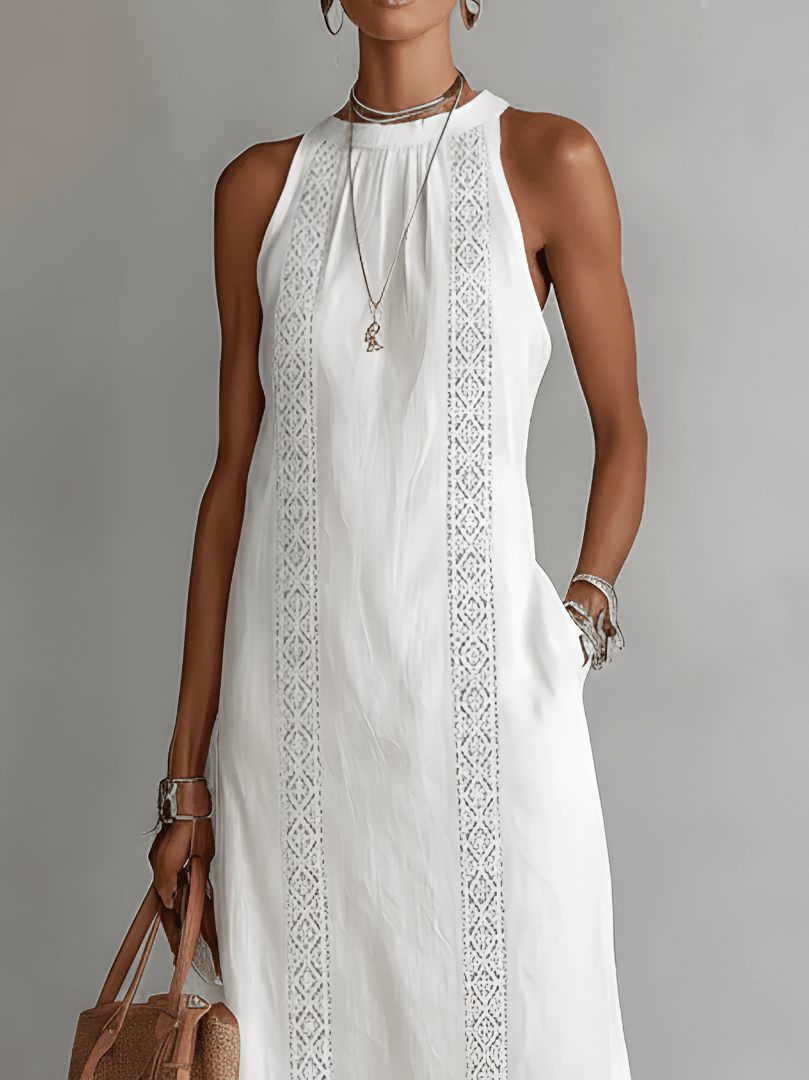 Miss | Jurk Dames Zomer Midi Mouwloos - Viscose - Miss Madera MIS-CQTPP3