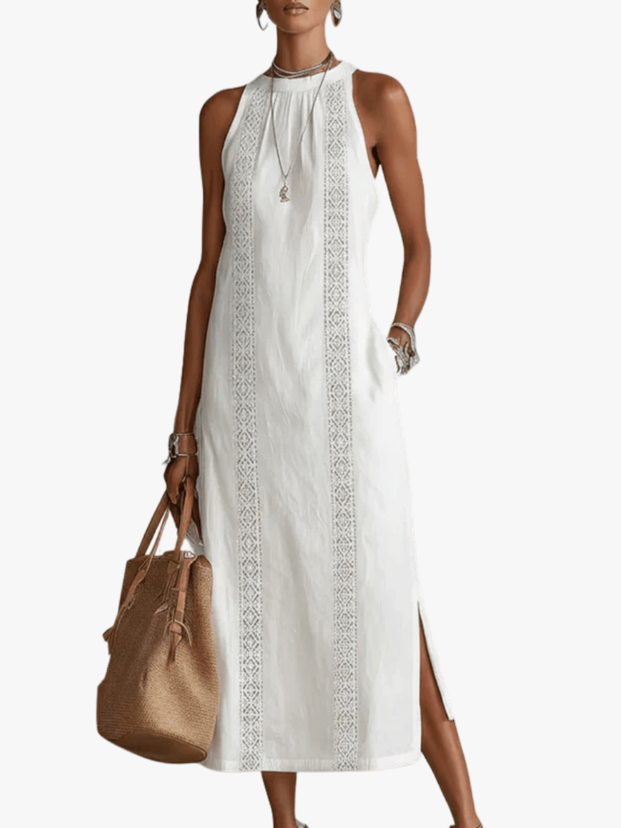 Miss | Jurk Dames Zomer Midi Mouwloos - Viscose - Miss Madera MIS-BYVW07