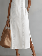 Miss | Jurk Dames Zomer Midi Mouwloos - Viscose - Miss Madera MIS-CQTPP3